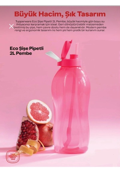 Tupperware Eco Şişe 2 Lt Pipetli