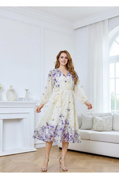 alqarat Floral Breeze Midi Dress