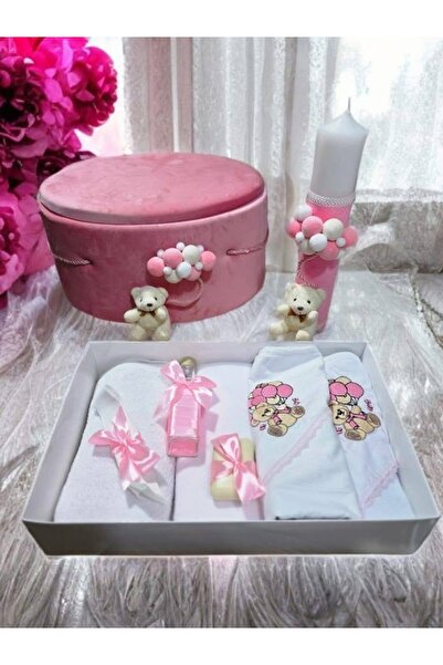 MASSIBEBE Complete Set Premium Baptismal Kit, Velvet Box, Candle and Accessor...