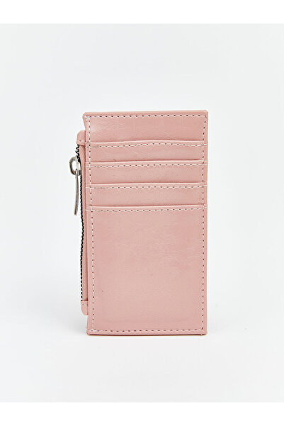 LC Waikiki Pink Leather Look Women's Wallet