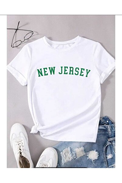 New Shine New Jersey Printed White Unisex T-Shirt