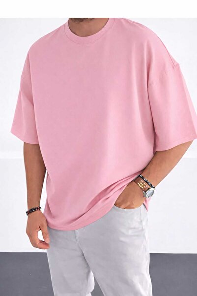 New Shine Solid Color Pink Unisex T-Shirt