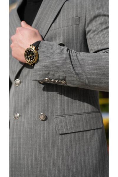 Dupont Pointed Collar Double-Breasted Suit
