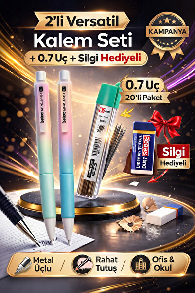 W-Design 2 Pieces of 0.7 Versatil Pen + 1 Piece of 0.7 Tip + 1 Piece of Erase...