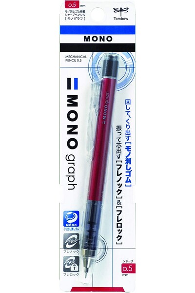 Tombow Mono Graph 0.5 mm Versatil Kalem Kırmızı / 132C
