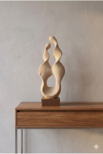 Dekoromi Dekoratif Kıvrımlı Trend Biblo (50x24cm)