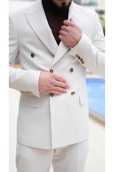 Dupont Pointed Collar Double-Breasted Suit