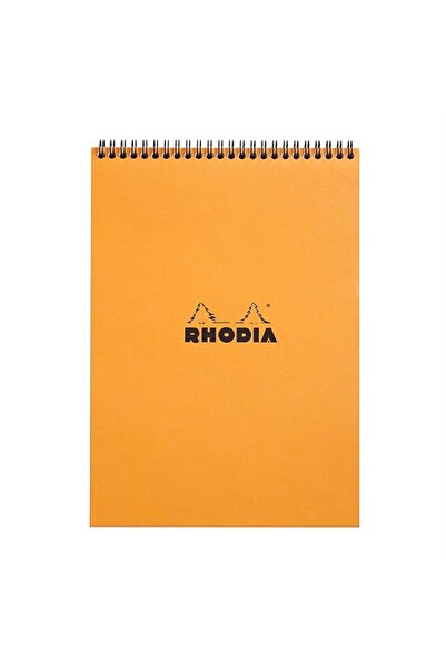 Rhodia Basics A4 Top Spiral 80yp Ριγέ Σημειωματάριο Πορτοκαλί / 18501