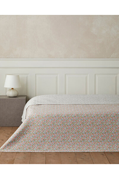 English Home Blush Twig Çift Kişilik Çok Amaçlı Örtü 200x220 cm Pembe