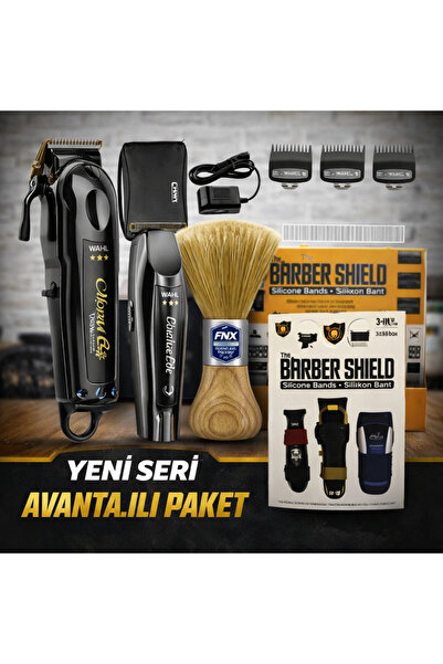 Wahl 8148 Siyah Magic Clip Kablosuz Tıraş Makinesi Siyah Titanyum Combo Set