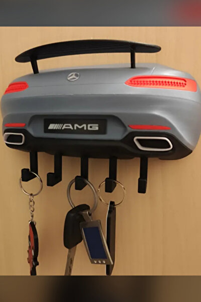 Genç 3D Mercedes-AMG GT Tasarımlı Duvar Anahtarlığı Spor Araba Temalı Anahtar...