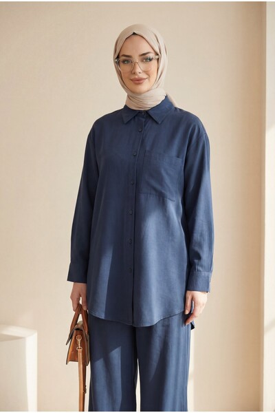 Modamorfo Сорочка з ґудзиками спереду та однією кишенею, штани, модальний ком...