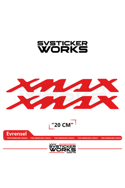 ARONA Yamaha Xmax Compatible Text Sticker – High Quality Custom Cut Foil (Set...