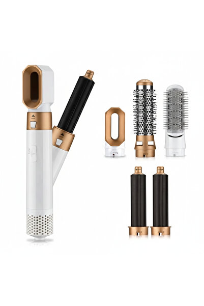 Generic DLC 5 in 1 Hot Air Comb, Curling Iron, Straightener and Hair Dryer 12...