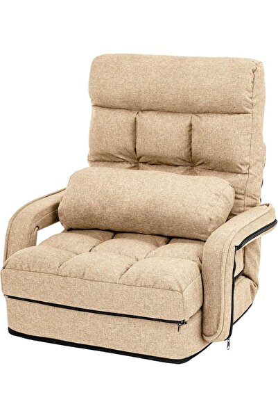 smart home 2-in-1 Folding Sofa Bed & Lounger – 6-Position Adjustable, Cotton ...