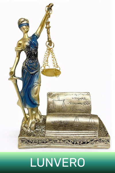 Lunvero #Masa Aksesuar Dekoratif Fonsiyonel Hukuk Bürosu Avukat Adalet Figürl...