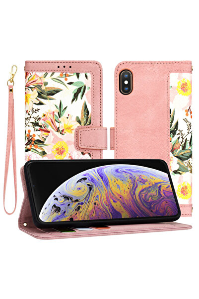 Techsuit Husă personalizată pentru iPhone XS Max FlipCraft, roz