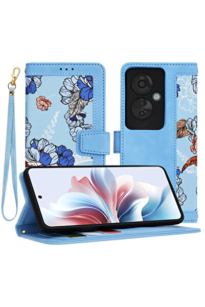 Techsuit Husă personalizată pentru Oppo Reno 11 F FlipCraft, albastră