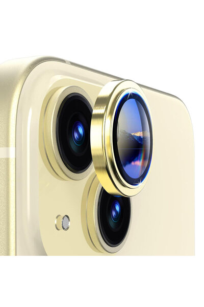 Lito Protecție cameră iPhone 14 S+, galbenă