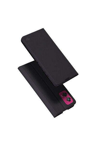 Techsuit Husă tip carte Motorola Edge 50 Fusion Magskin, neagră