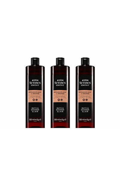 AVON Set 3x500 ml Elixir for bath and shower Geranium Leaf & Orange