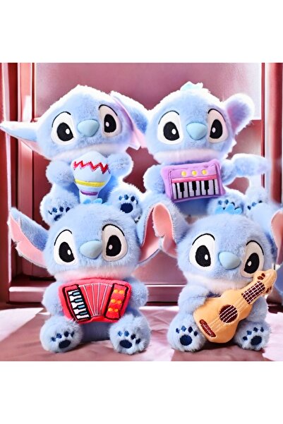 Dek Toy Store سلسلة مفاتيح من سلسلة ستيتش الموسيقية المصنوعة من القطيفة، لعبة...