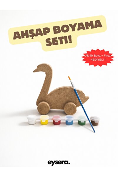 eysera Ahşap Boyama Seti – Çocuk Aktivite & Hobi Oyuncak, Montessori Eğitici Set
