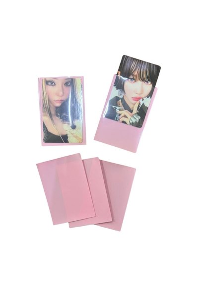 Kpop Dünyasi Renk Fonlu Desensiz Kart Koruyucu/Sleeve (10 Adet)