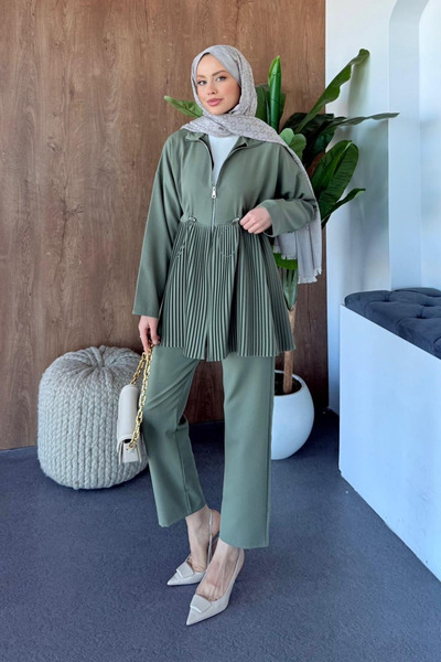 Hazamoda Mabella Pleated Suit Mint