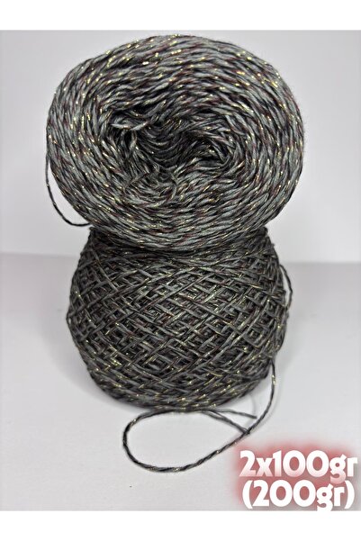 Ana&Kuzusu İplik Siva, braon, zlatna svetlucava (muline namotaj) Viskoza pamu...