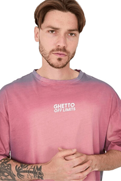 Ghetto off limits Rose Oversize T-shirt - Effective Oil Wash