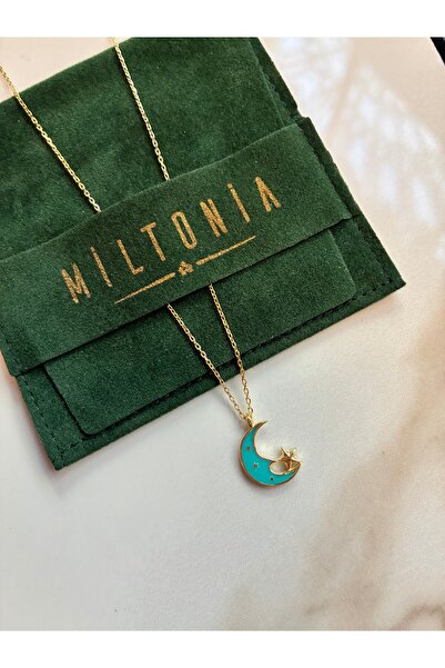 Miltonia Yıldızlı Hilal 925s Gümüş Kolye