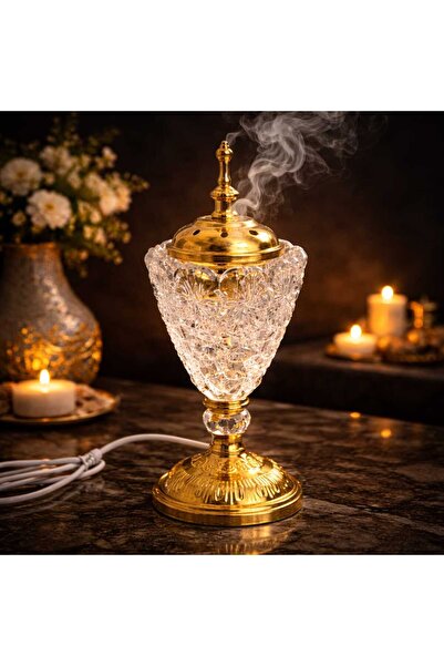 Banum Luxury Lux Elektrikli Cam Ve Çelık Tütsüluk