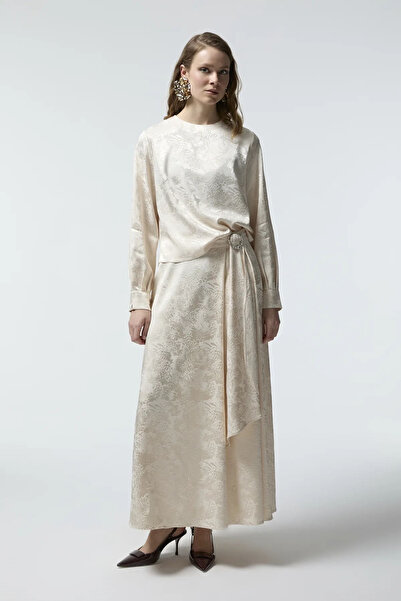 Zühre Aksesuar Detaylı Vanilya İkili Takım 1773