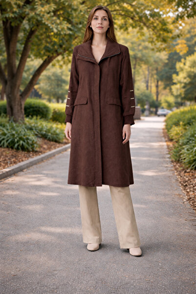 FUAT GÜRSEN Zippered Sleeve Detailed Cap