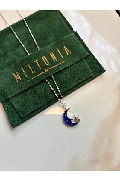 Miltonia Yıldızlı Hilal 925s Gümüş Kolye