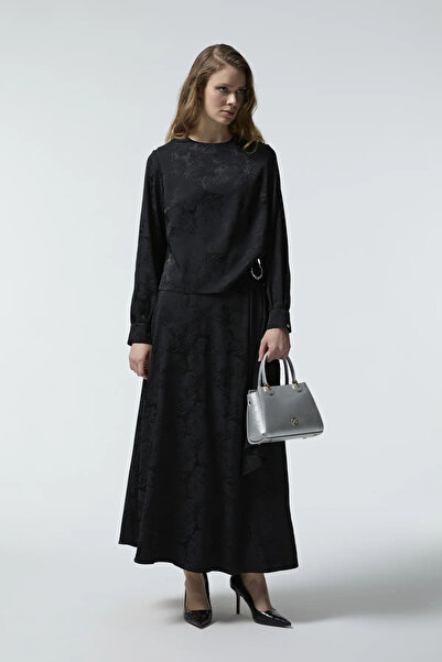 Zühre Aksesuar Detaylı Siyah İkili Takım 1773