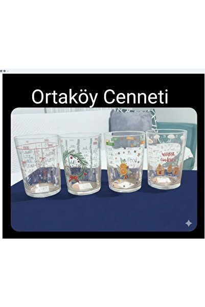 ORTAKÖY CENNETİ Measuring Cup 4-Piece Set, Lava Brand, 4 Models, 520 Cc, Volu...