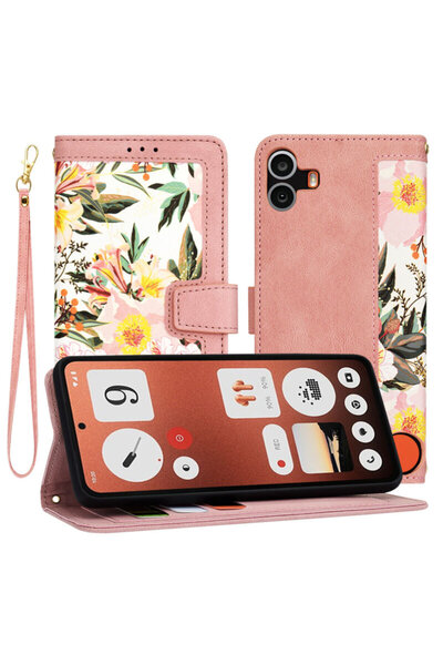 Techsuit Personalized Case for Girls Nothing CMF Phone 1 FlipCraft, Pink