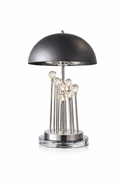 NOYA LİGHTİNG MASA LAMBASI - GECE LAMBASI - SİYAH ABAJUR - LÜKS ABAJUR MODELL...