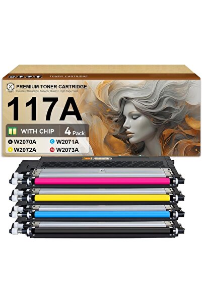 HP 117A W2070A W2071A W2073A W2072A Cartridge Color Laser MFP 150a 150nw 178n...
