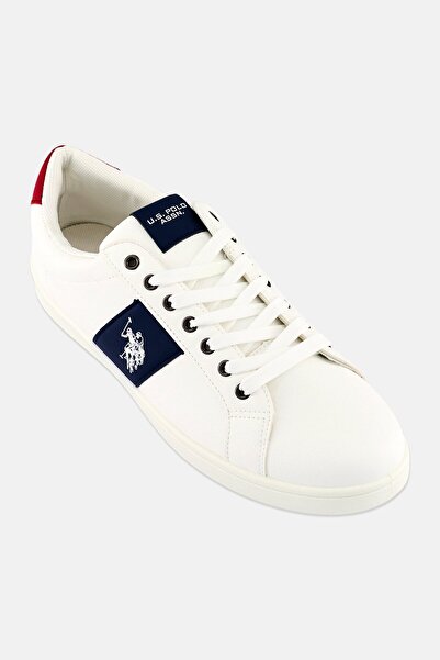 U.S. Polo Assn. Men Lace Up Casual Shoes, White