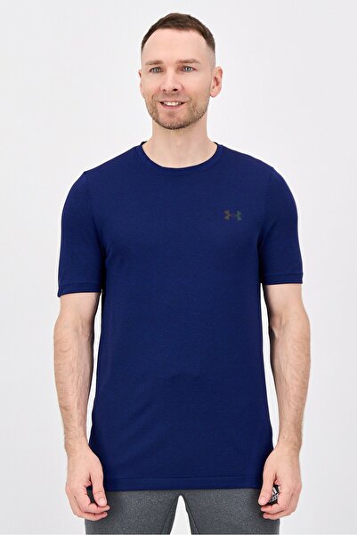 Under Armour Men Fitted Short Sleeve Training T-Shirt, Navy