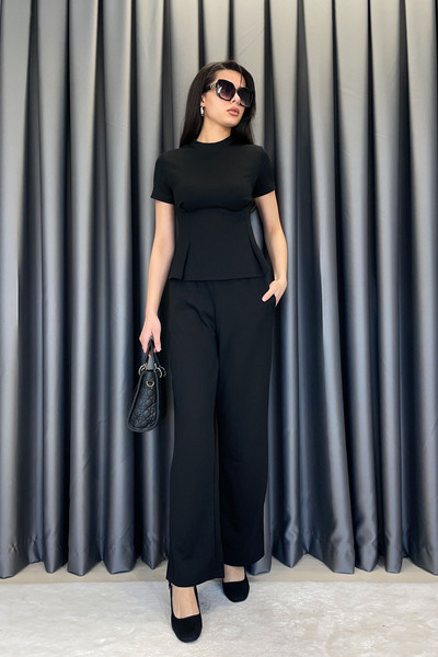 KECHİ WOMAN طقم كيتشي بيل بينسلي مكون من قطعتين - أسود