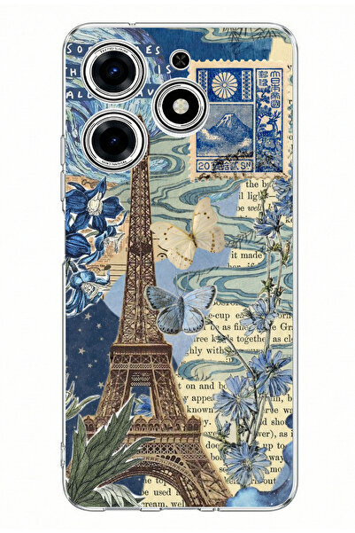 TechTree حافظة سيليكون مطبوعة متوافقة مع هاتف تكنو سبارك 10 برو من باريس وإيف...