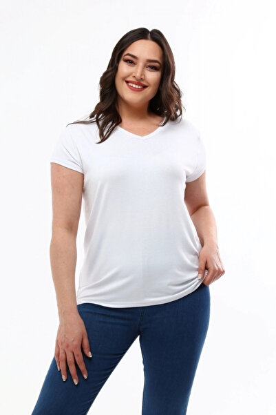 aytemas V-Neck Basic Blouse