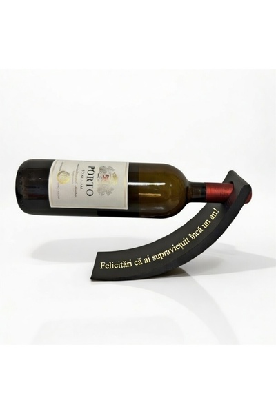 baretepro Funny Birthday Gift, Floating Effect Wine Bottle Holder, 3D Print, ...