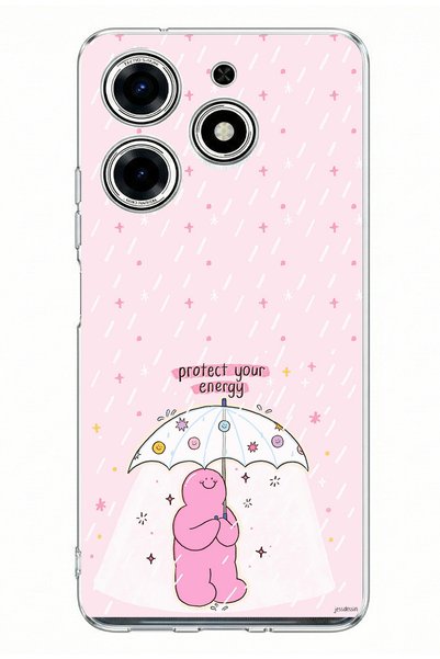 TechTree Tecno Spark 10 Pro Compatible Protect Your Energy Design Printed Sil...