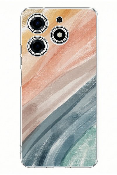 TechTree Tecno Spark 10 Pro Compatible Modern Color Palette Printed Silicone ...