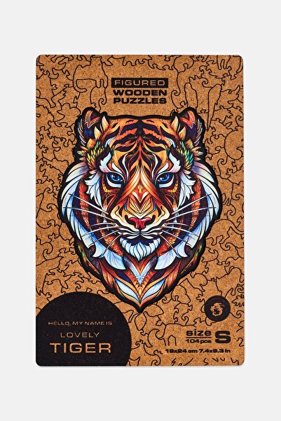 Unidragon Lovely Tiger Figured Wooden Puzzle